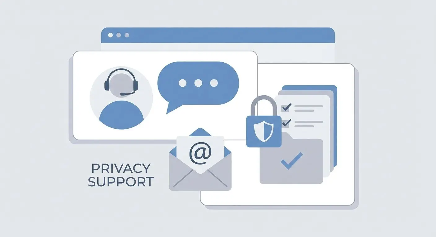 Spelare kontaktar support om personuppgifter och dataskydd