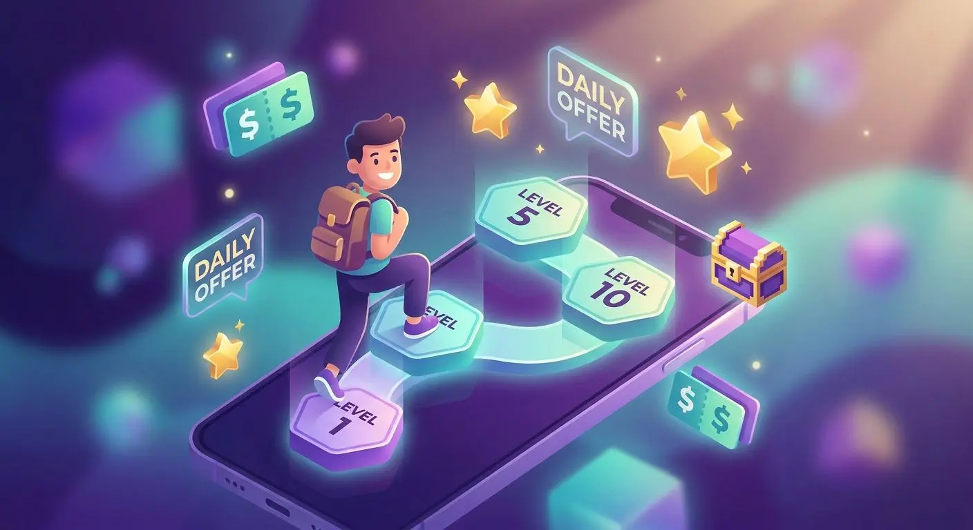 Illustration av sambandet mellan Kickers och rewards-nivåer