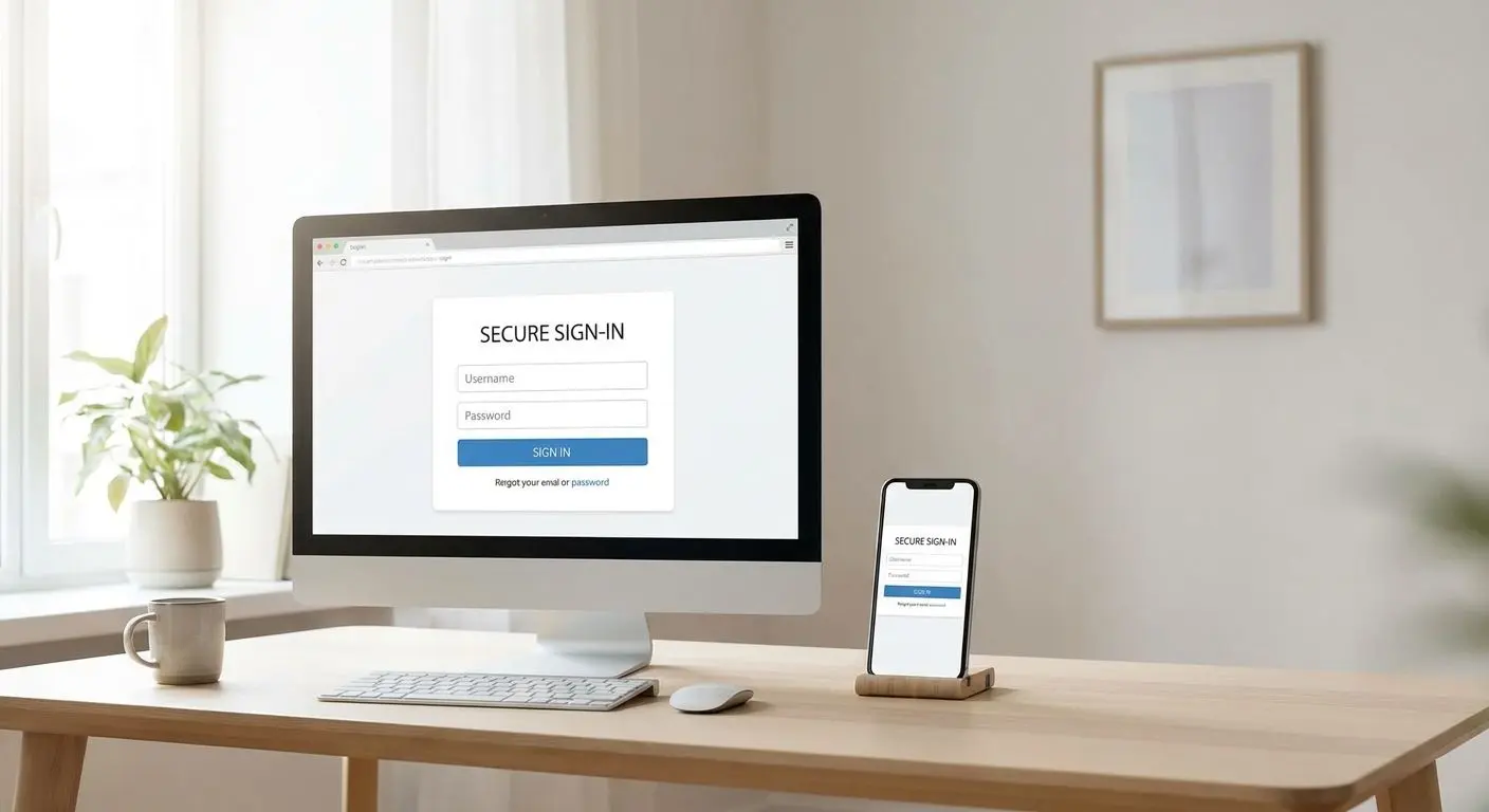 Inloggningsruta på desktop och mobil för PlayOJO
