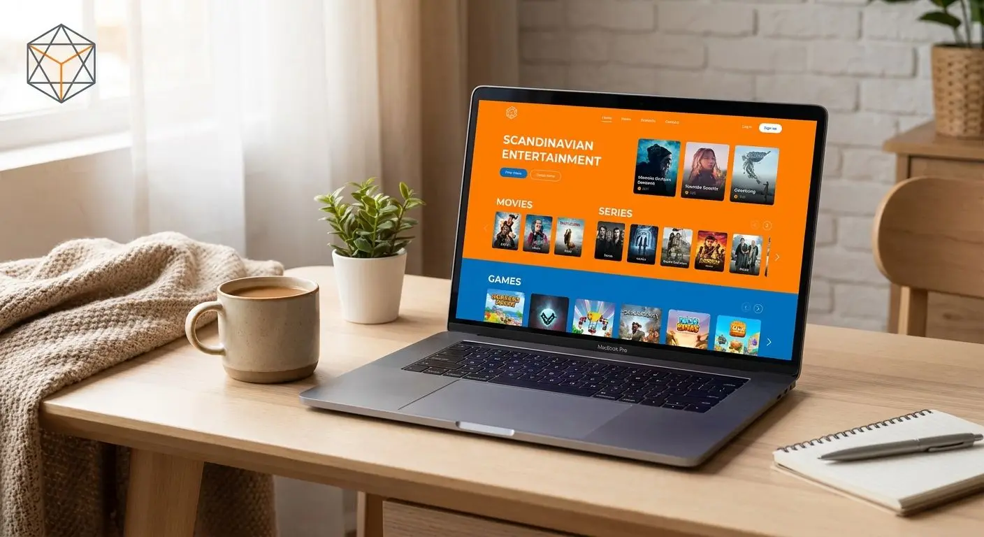 PlayOJO-liknande lobby på laptop i svensk miljö